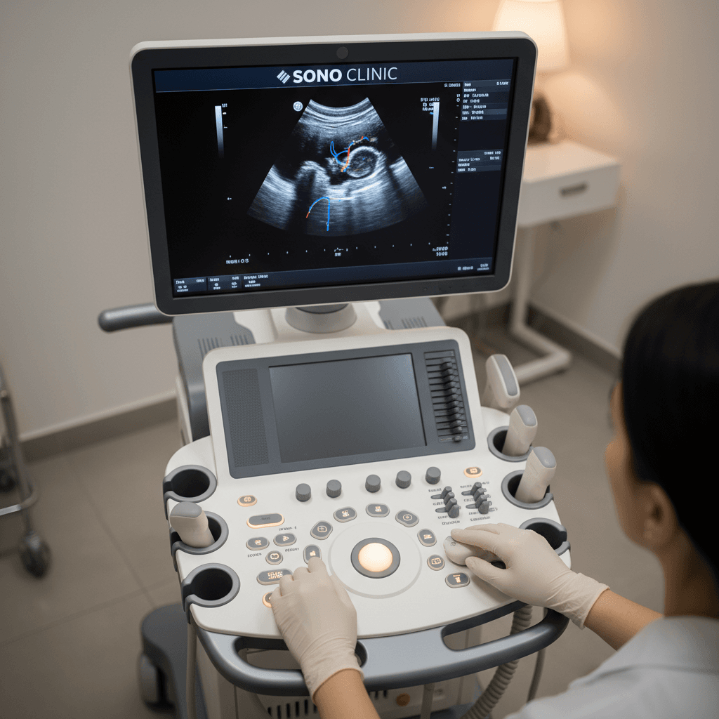 Equipamento de ultrassonografia de última geração